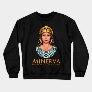 Minerva - Ancient Roman Goddess - Mythology Crewneck Sweatshirt